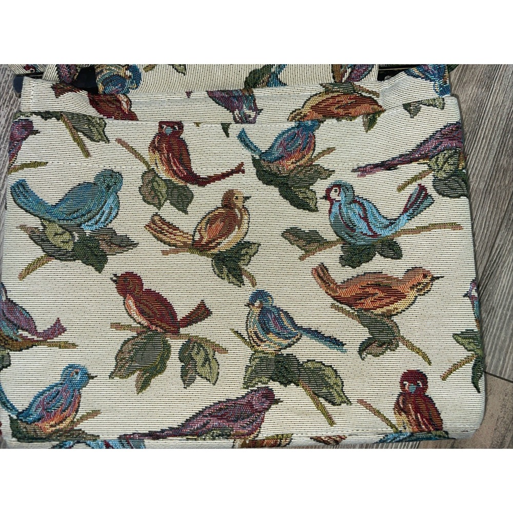 Vintage‎ Weston Tapestry Bird Purse Tote Bag Made in the USA